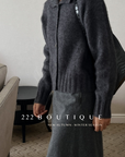 Oversize knit cardigan