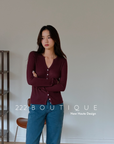 Fine-knit cardigan