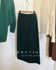 velvet skirt