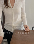 Fine-knit cardigan