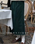 velvet skirt