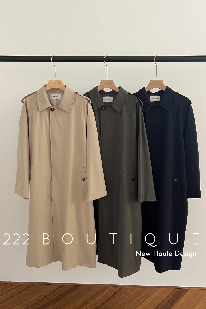 Cotton classic trench coat