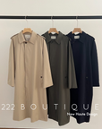 Cotton classic trench coat