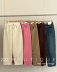 High-rise straight jeans
