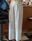 High-waist trousers