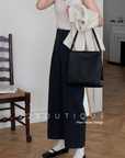 High-waist trousers