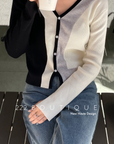 Fine- knit cardigan