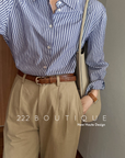 Oversize striped shirt