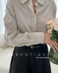 Oversize striped shirt
