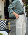 Oversize cotton shirt
