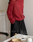 Chunky-knit sweater