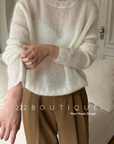 Chunky-knit sweater