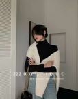 High collar sweater