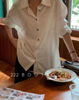 oversized cotton shirt