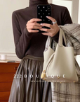 High collar sweater