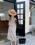 sleeveless dress