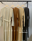 Pleated detail dress