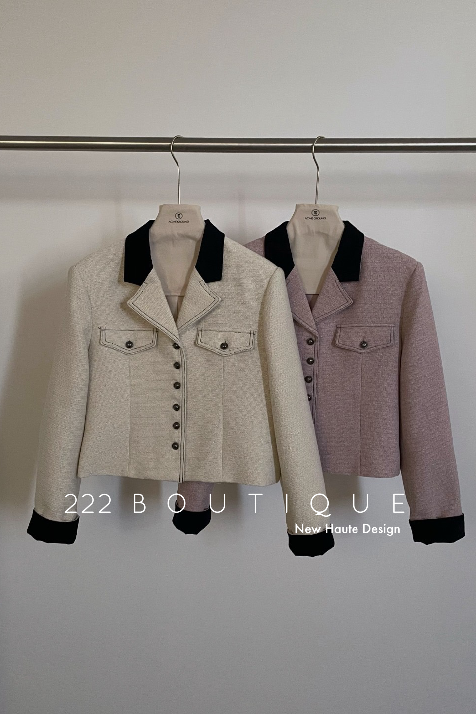 Buttons tweed blazer