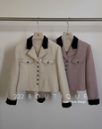 Buttons tweed blazer