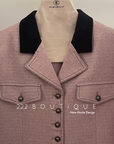 Buttons tweed blazer