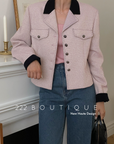 Buttons tweed blazer