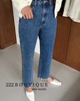 straight jeans