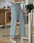 straight jeans