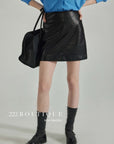short leather skirts