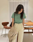 knit T-shirt