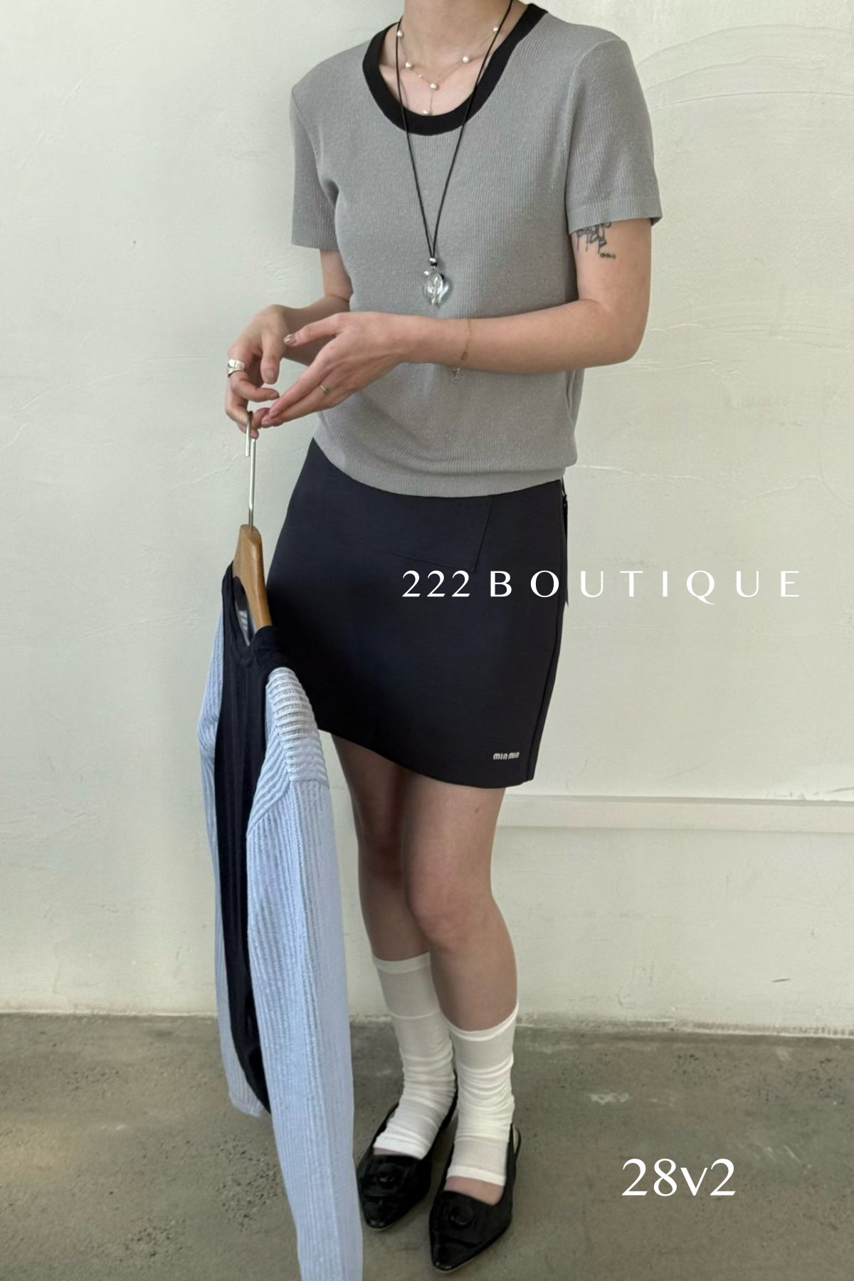 28v2 - MINI  PLEATED SKORT