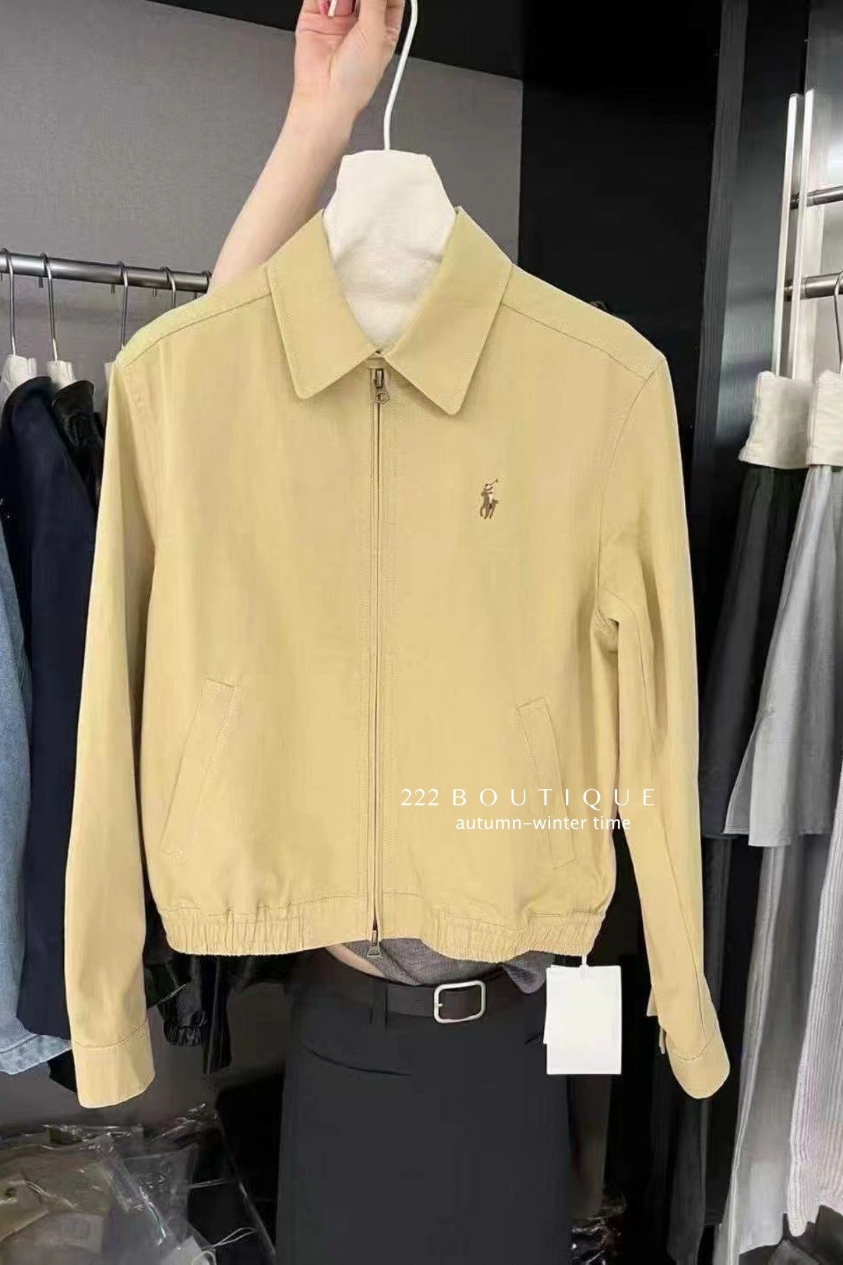 17a71 Denim Jacket with Small Logo Print