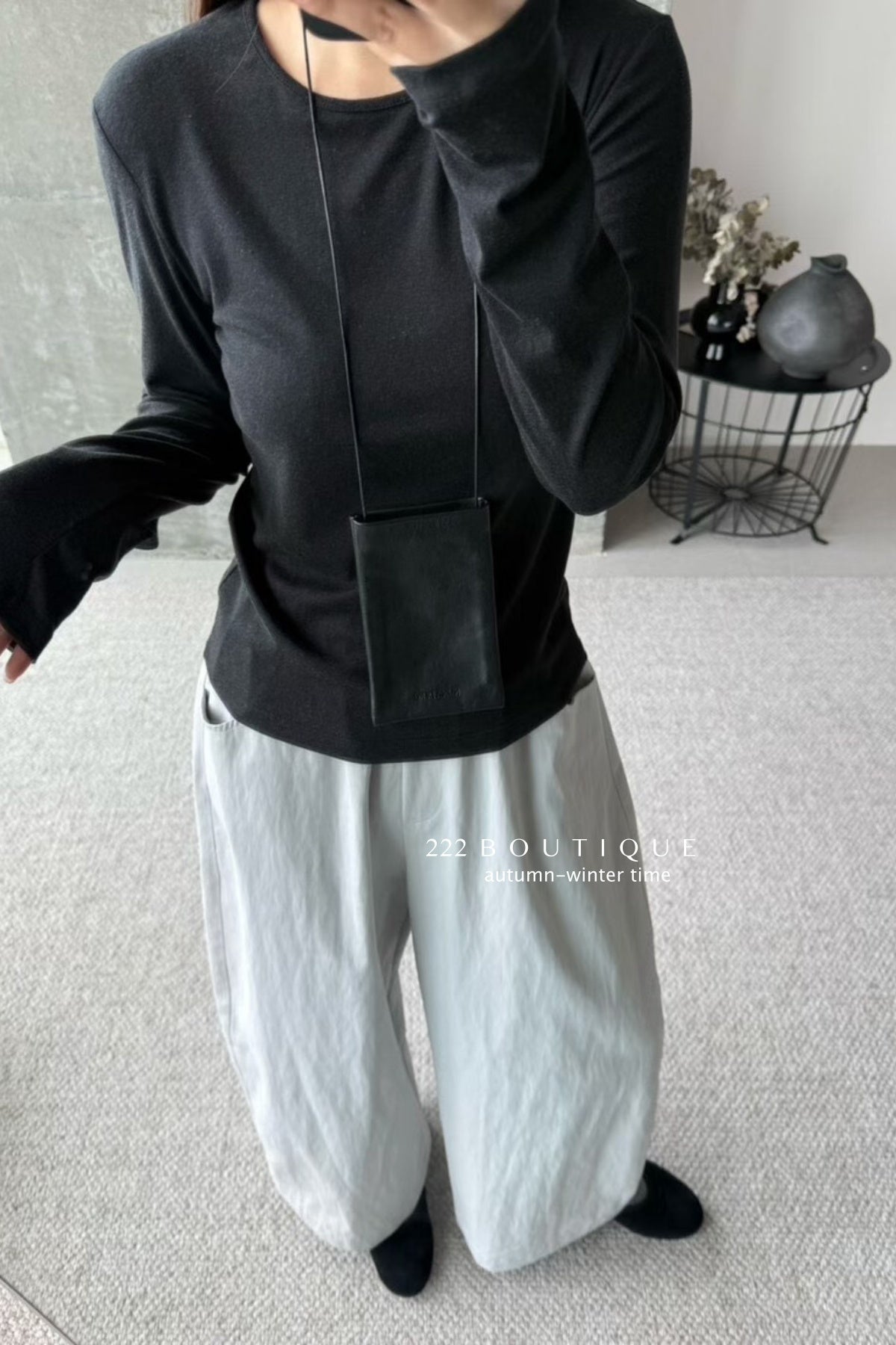 17a108 Cotton long-sleeve top