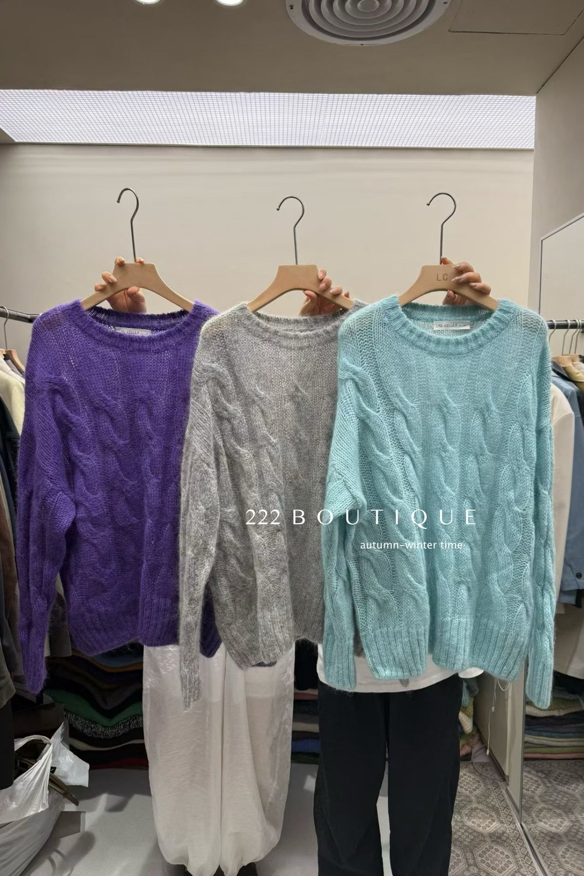 18a54 Cashmere cable-knit sweater