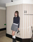 17v10 Tiered pleated mini skirt