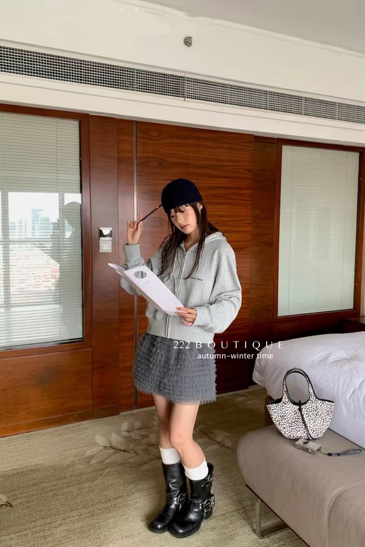 17v10 Tiered pleated mini skirt