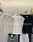 28A8 - KNIT POLO TOP