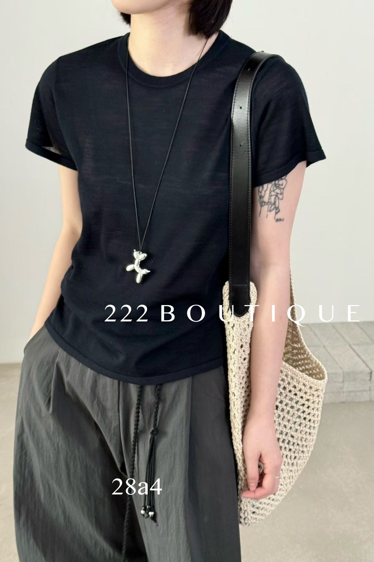 28a4 - SLIM  KNIT TOP