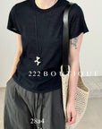 28a4 - SLIM  KNIT TOP