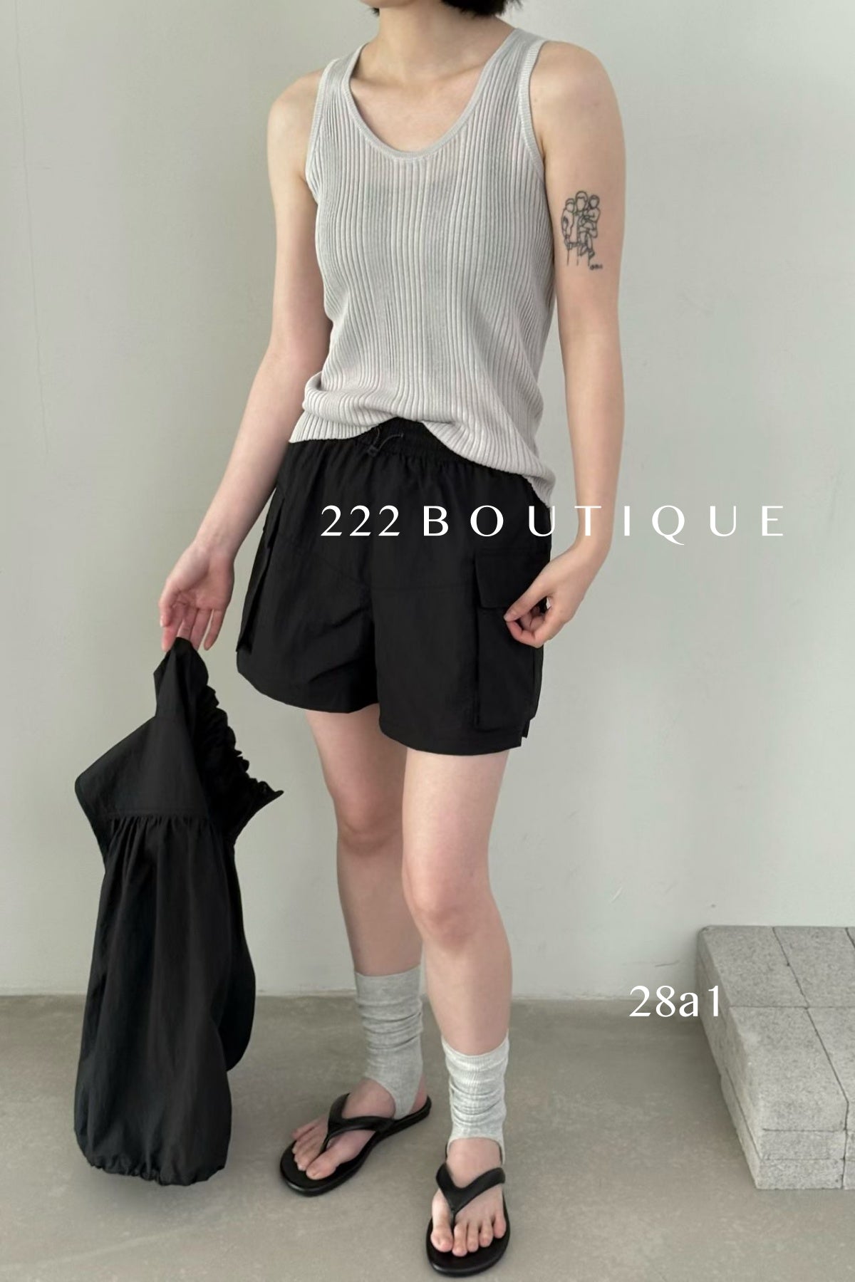 28a1- RIBBED KNIT TANKS