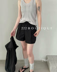 28a1- RIBBED KNIT TANKS