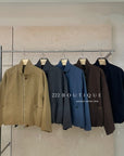 18a43 Suede fleece jacket