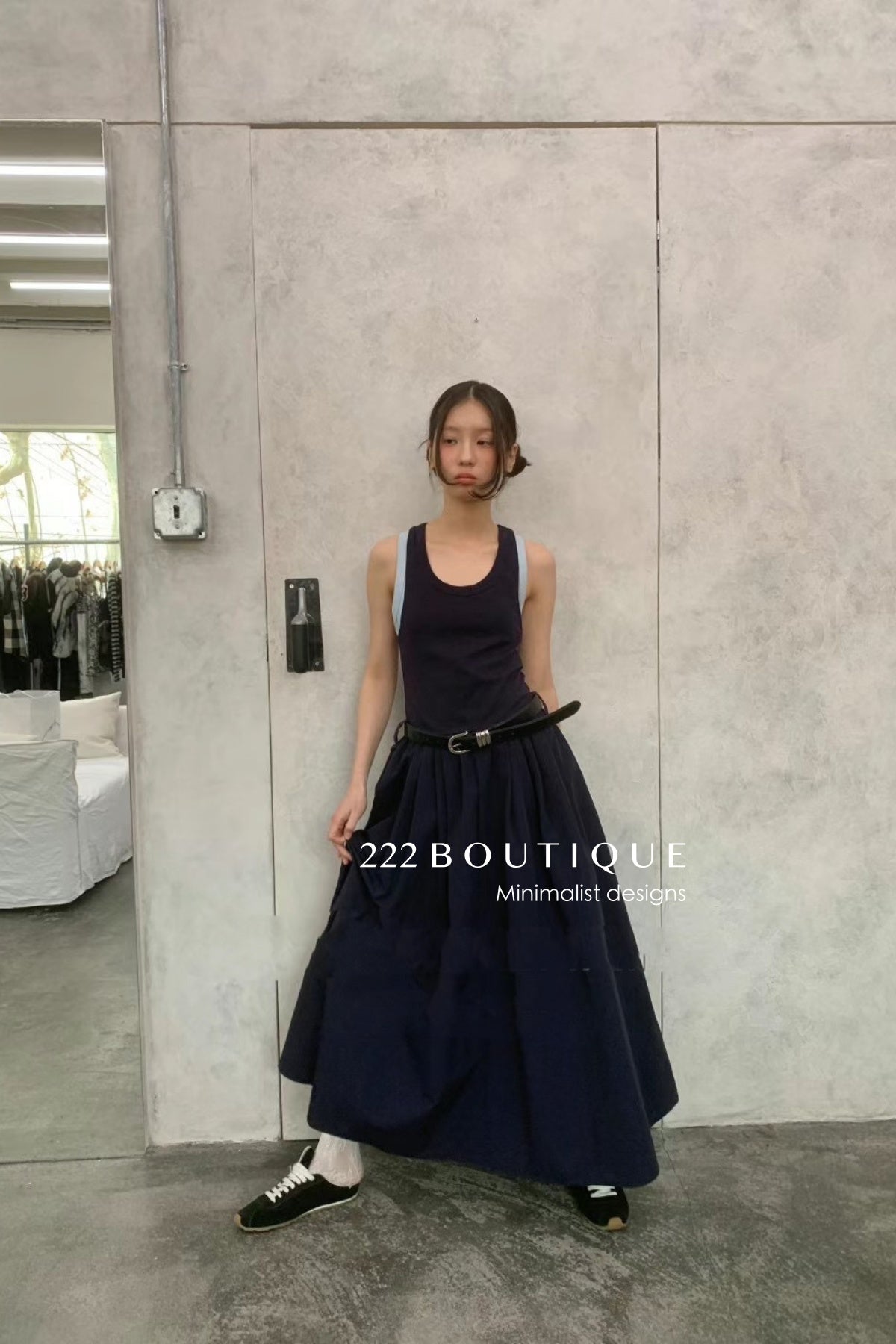 12v49 Tank layered parachute dress