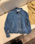 17a71 Denim Jacket with Small Logo Print