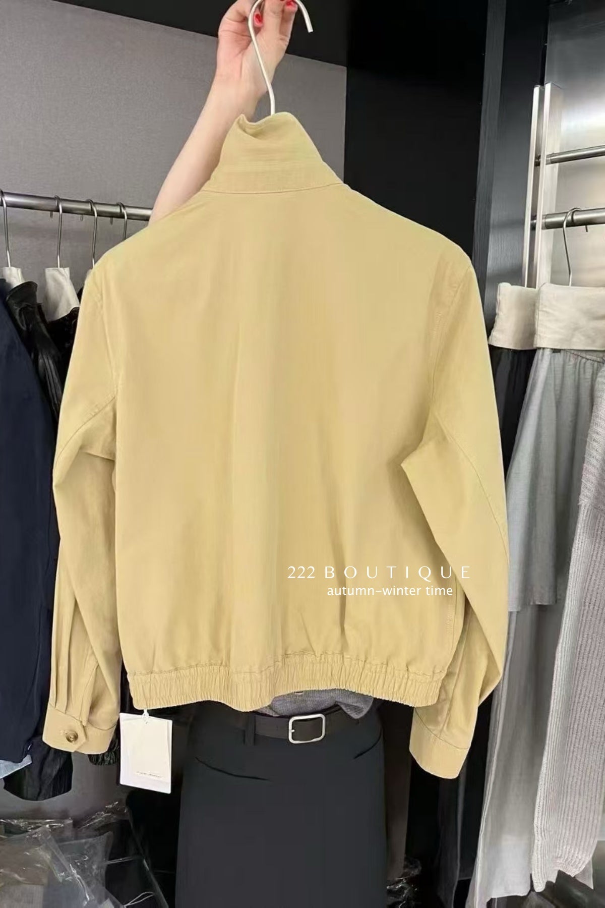 17a71 Denim Jacket with Small Logo Print