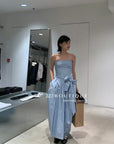 12v46 Ruched Strapless Dress – Volume & Detail