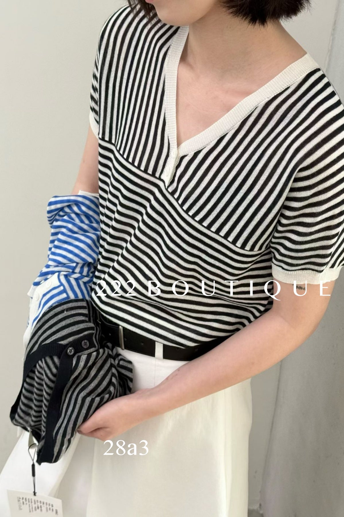 28A3 - STRIED RINGER TEE