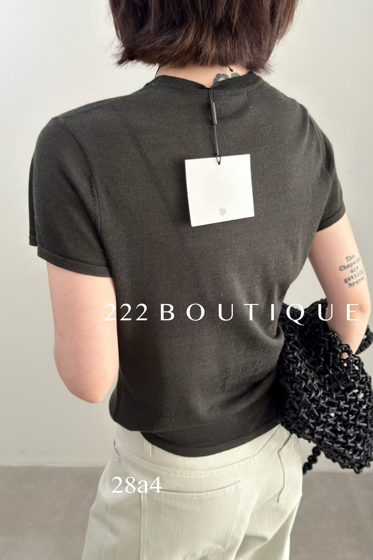 28a4 - SLIM  KNIT TOP