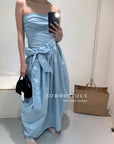 12v46 Ruched Strapless Dress – Volume & Detail