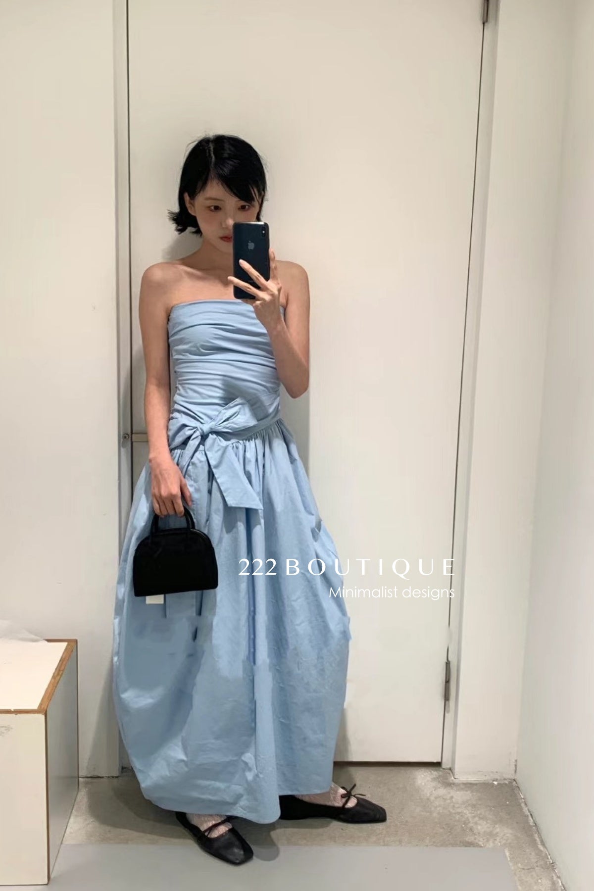 12v46 Ruched Strapless Dress – Volume &amp; Detail