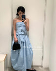 12v46 Ruched Strapless Dress – Volume & Detail